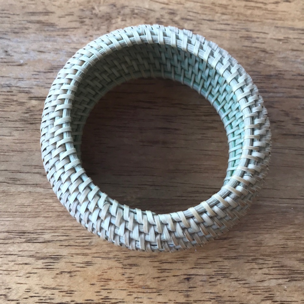 Light Green Rattan Cuff